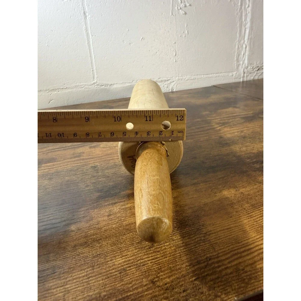 Vintage Foley Wooden Rolling Pin Maple Hardwood Ball Bearing 18” Baking